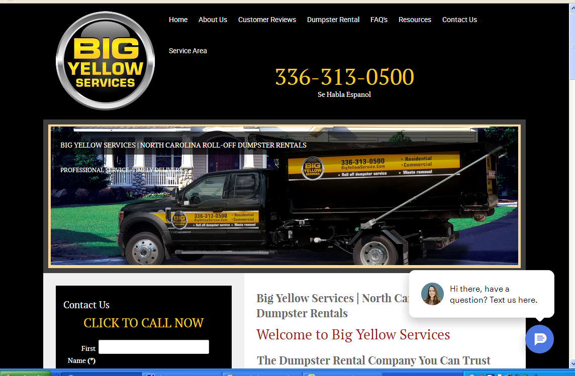 NC Dumpster Rental ] Big Yellow Services